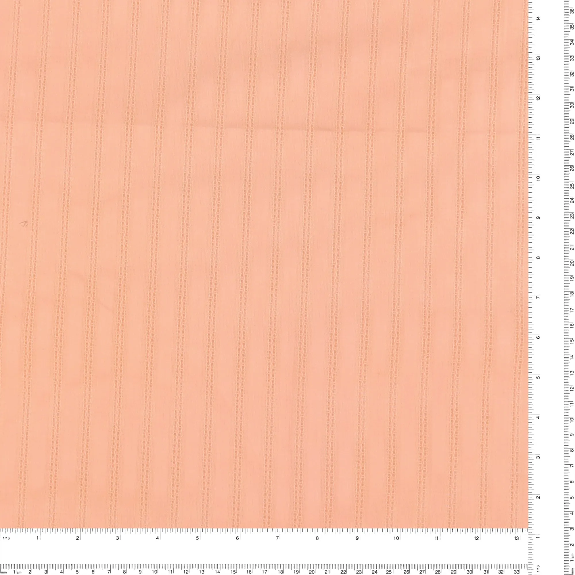 Striped Jacquard Cotton - ARIA - Peach