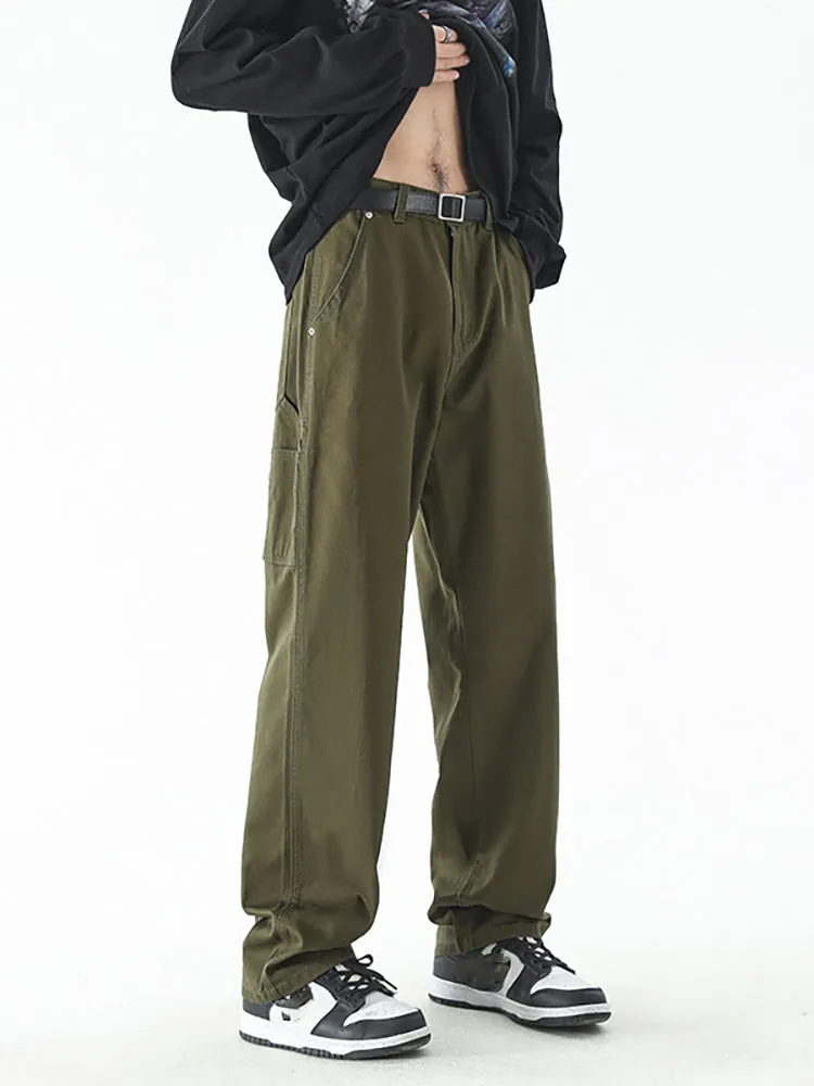 Vintage Straight Workwear Loose Street Fashion Cargo Pants