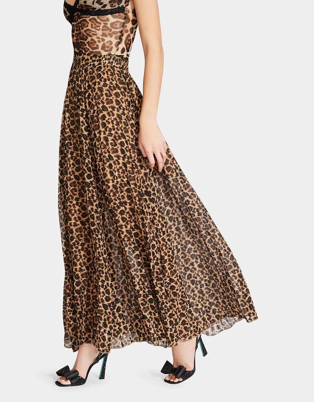 WILD THING MAXI SKIRT LEOPARD